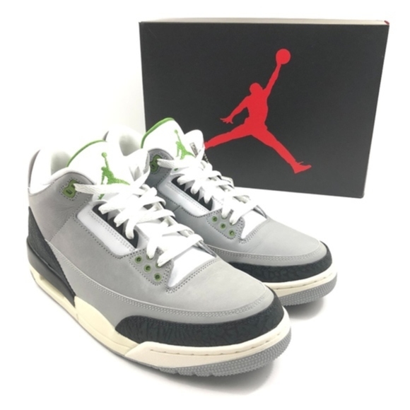 Jordan Other - Nike Air Jordan 3 Retro Chlorophyll Tinker Smoke